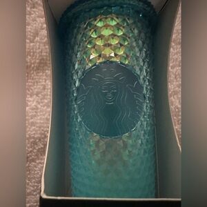 Starbucks Tumbler Keychain Glacier Blue Ombré NIB Retired